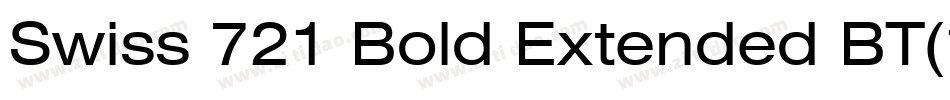 Swiss 721 Bold Extended BT(1)字体转换